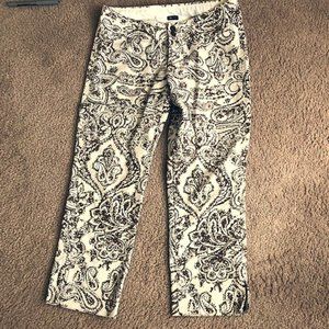 Gap Paisley Ankle Pants Size 1